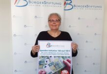 BürgerStiftung: Spenden-Initiative „100 mal 100 Euro“ bittet um Spenden