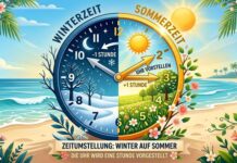 Zeitumstellung auf die Sommerzeit – am 29.03.2026, 2 Uhr