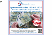 Spenden-Initiative „100 mal 100 Euro“